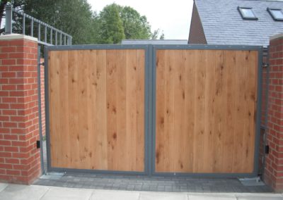 wooden gates